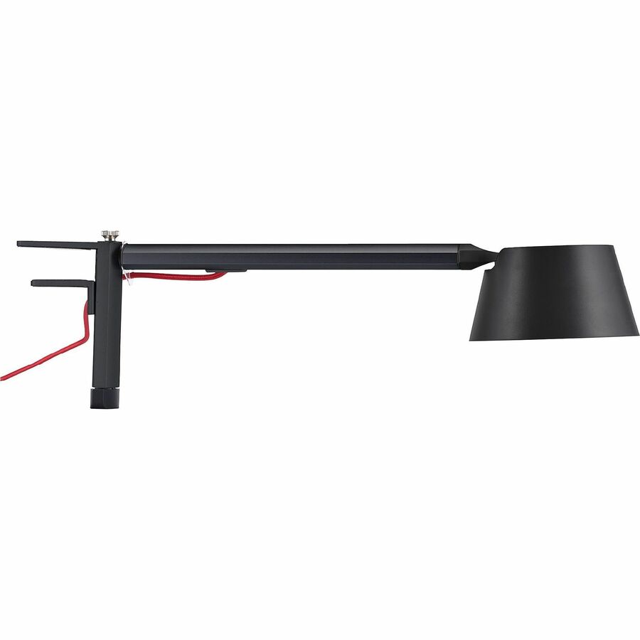 BLACK+DECKER Verve Adjustable LED Desk Lamp - LED Bulb - Adjustable, Dimmable, Adjustable Brightness, Clock, Durable, Swivel Base, Color Changing Mode - Aluminum - Desk Mountable - Black - for Desk - Alexa Supported