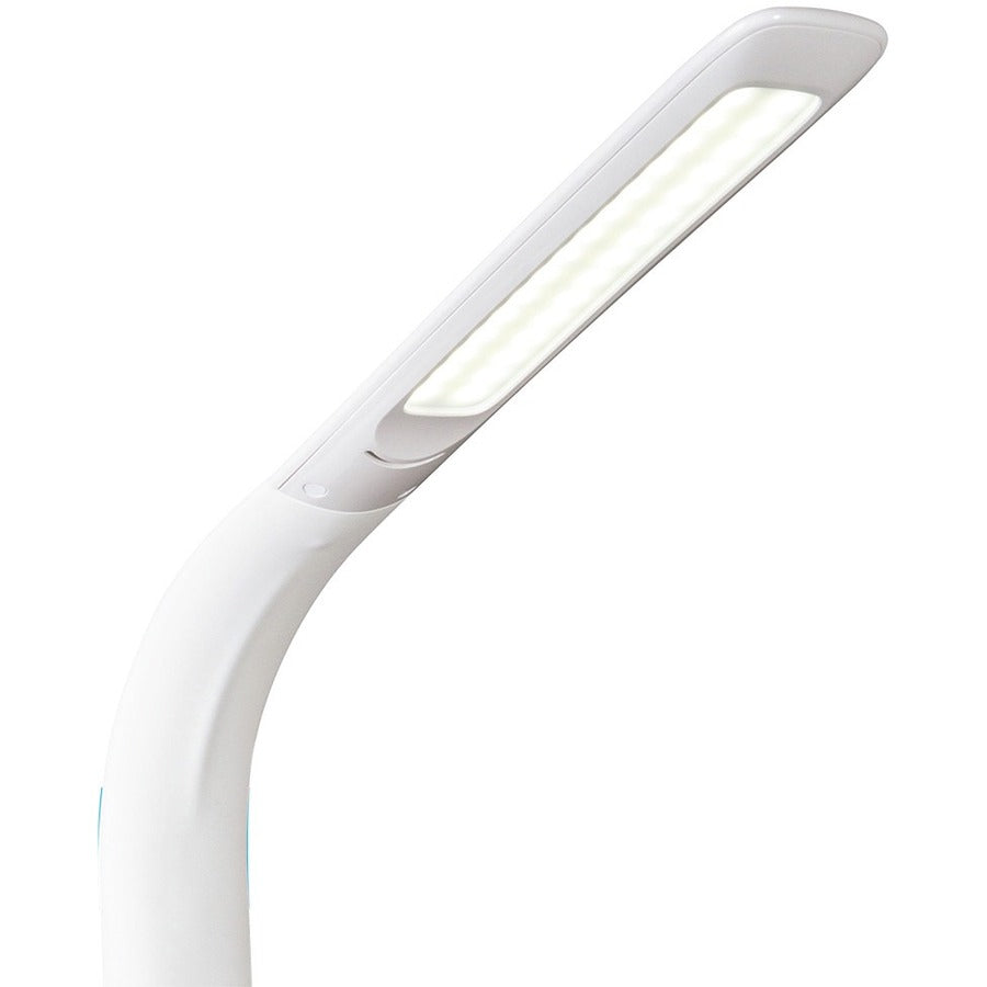 LED Bulb - Sanitizing, Glare-free Light, USB Charging, Adjustable Height - Desk Mountable - White, Gray - for Desk, Phone, Cubicle, Studying, Smartphone, Tablet