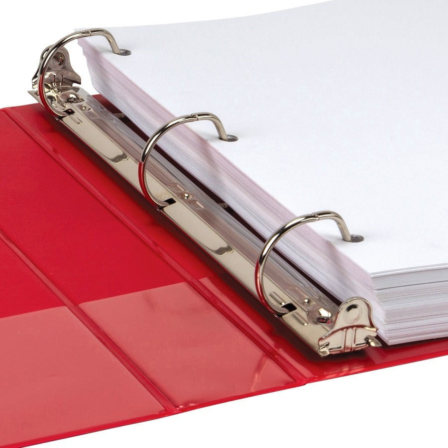 Samsill Durable View Binders, 1.5" D-Ring, Letter Size, 350 Sheet Capacity, 2 Internal Pockets, Assorted Colors, PVC-Free, Non-Glare, Recycled, 4 Pack