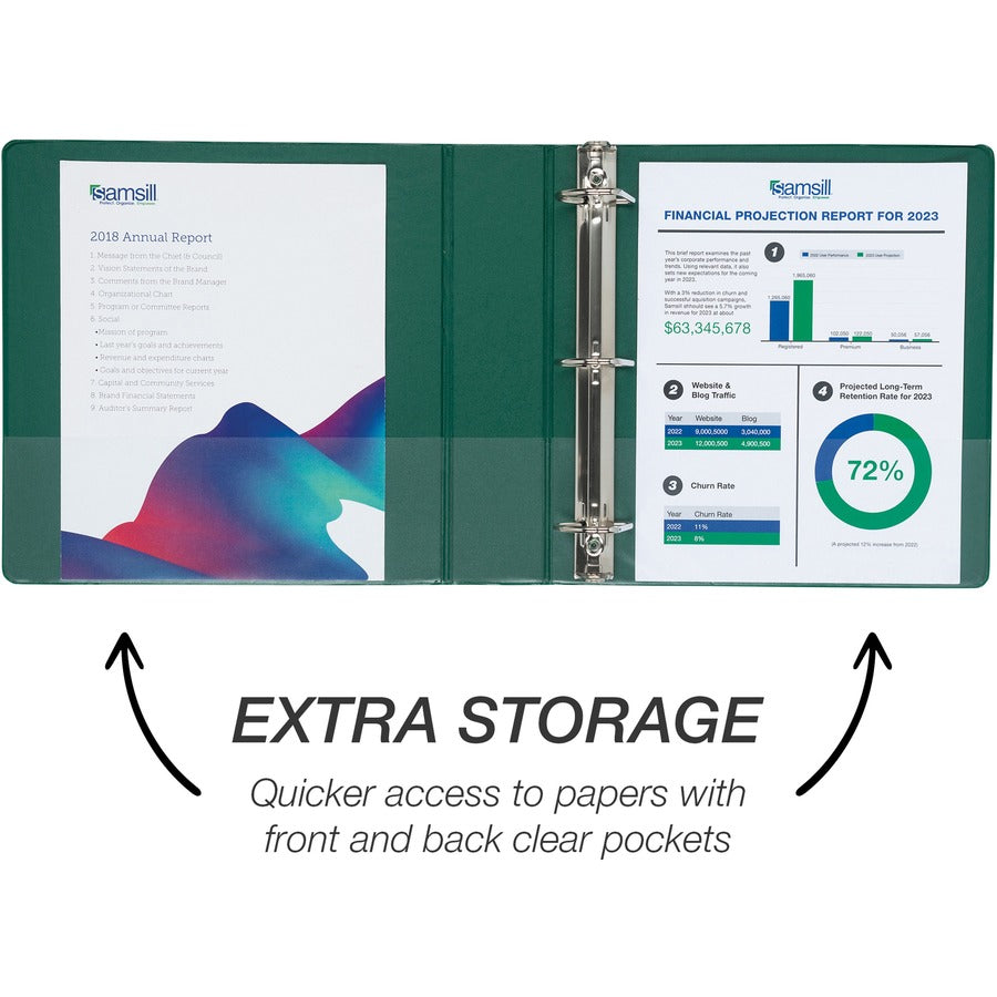 Samsill Durable View Ring Binder