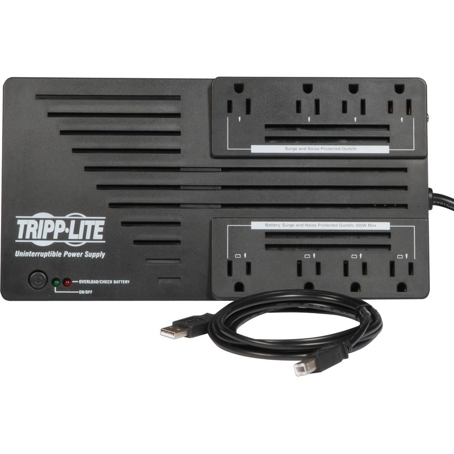 Ultra-compact Desktop/Tower/Wall Mount - AVR - 8 Hour Recharge - 2 Minute Stand-by - 120 V AC Input - 110 V AC, 115 V AC, 120 V AC Output - Single Phase - Pulse-width Modulated Sine Wave - USB - 8 x NEMA 5-15R Receptacle(s) - 4 x Battery/Surge Outlet