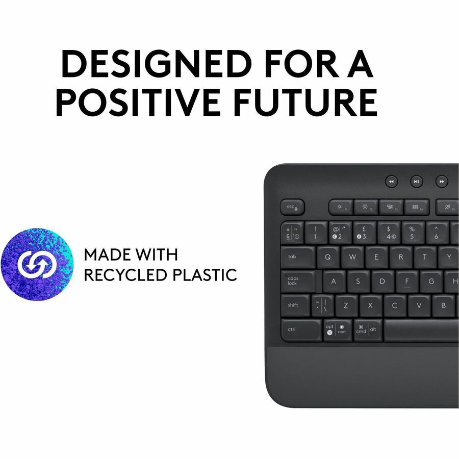 Wireless Connectivity - Bluetooth/RF - 5.1 - 32.81 ft - ChromeOS - PC, Mac - AA Battery Size Supported - Graphite