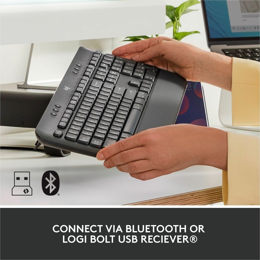 Wireless Connectivity - Bluetooth/RF - 5.1 - 32.81 ft - ChromeOS - PC, Mac - AA Battery Size Supported - Graphite
