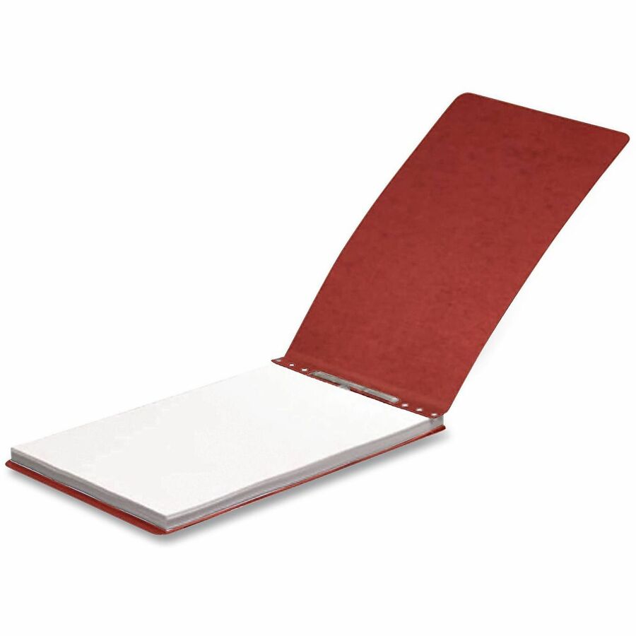 3" Folder Capacity - Prong Fastener(s) - 3" Fastener Capacity - Top Tab Location - 20 pt. - Brick Red - Reinforced, Moisture Resistant, Top Bound, Stackable, Flat, Spine, Tear Resistant, Tyvek Tape Spine - 0% Recycled - 1 Each
