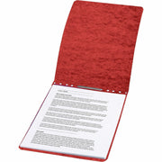 3" Folder Capacity - Prong Fastener(s) - 3" Fastener Capacity - Top Tab Location - 20 pt. - Brick Red - Reinforced, Moisture Resistant, Top Bound, Stackable, Flat, Spine, Tear Resistant, Tyvek Tape Spine - 0% Recycled - 1 Each