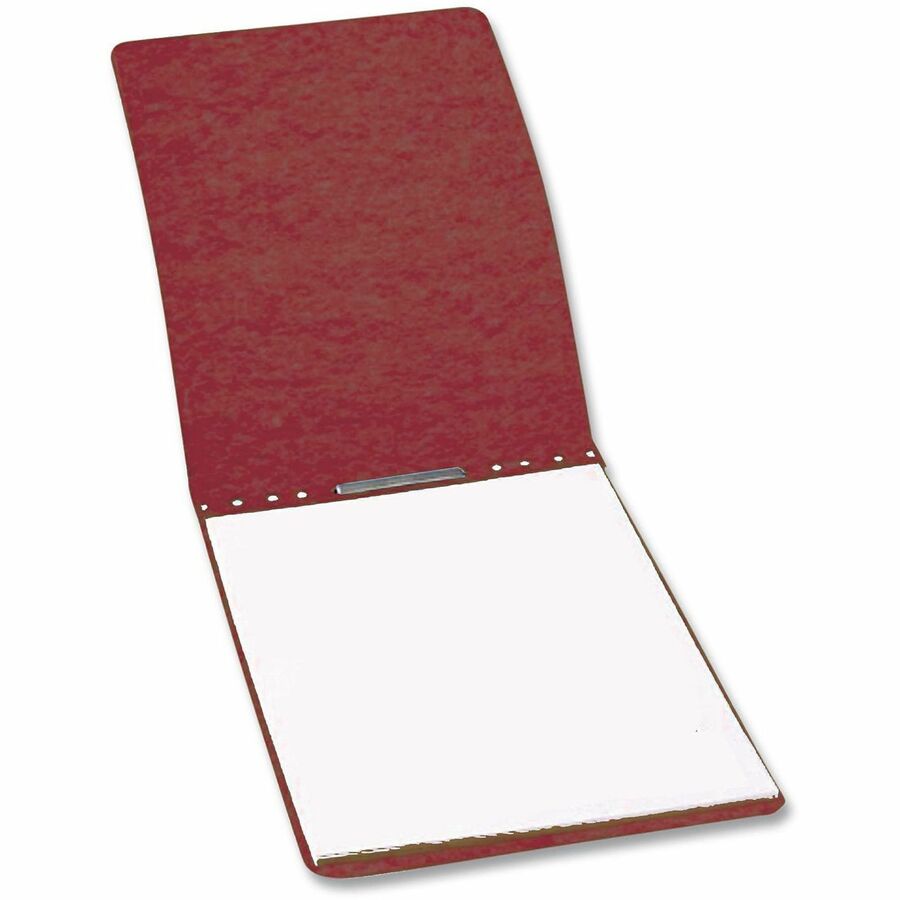 3" Folder Capacity - Prong Fastener(s) - 3" Fastener Capacity - Top Tab Location - 20 pt. - Brick Red - Reinforced, Moisture Resistant, Top Bound, Stackable, Flat, Spine, Tear Resistant, Tyvek Tape Spine - 0% Recycled - 1 Each