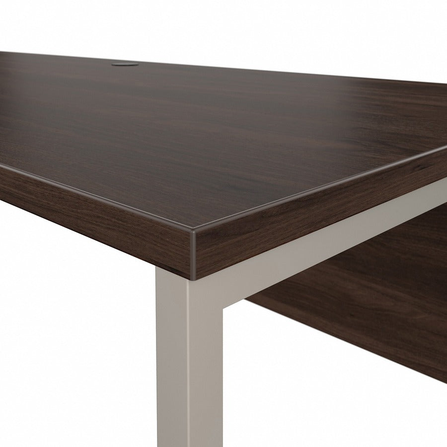 Bush Business Furniture Hybrid Collection Desking - 29.9" Height x 71" Width x 71.3" Length - Finish: Black Walnut - 1 Each
