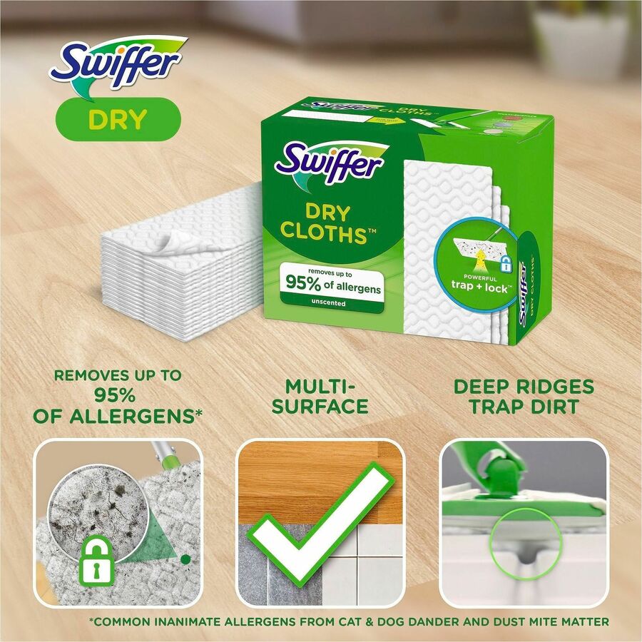 10.4" Width x 8" Length - Cloth - White - 52 / Box