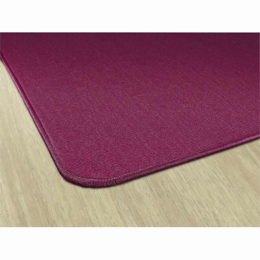 Flagship Carpets Americolors Solid Color Rug - Floor Rug - Traditional - 18 ft Length x 12 ft Width - Rectangle - Cranberry - Nylon, Yarn