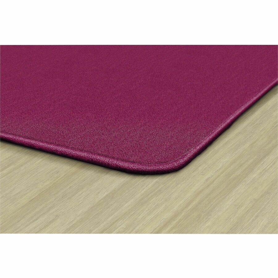 Flagship Carpets Americolors Solid Color Rug - Floor Rug - Traditional - 18 ft Length x 12 ft Width - Rectangle - Cranberry - Nylon, Yarn