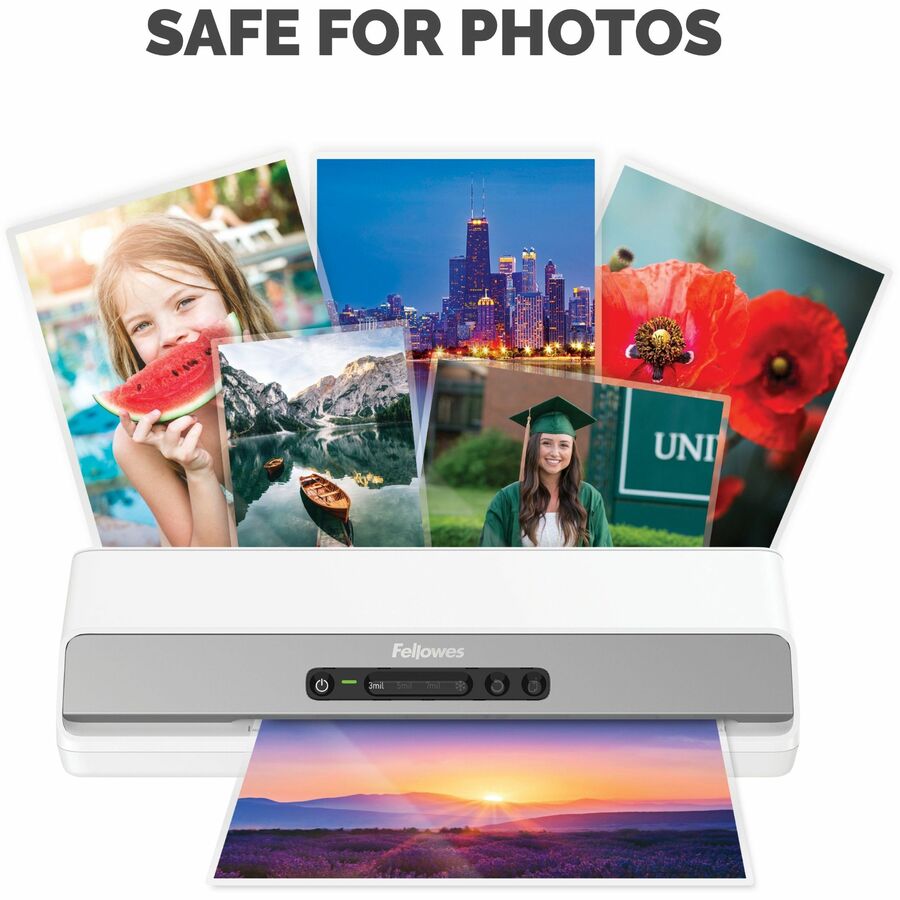 Fellowes Business Card Glossy Laminating Pouches - Laminating Pouch/Sheet Size: 3.75" Width x 5 mil Thickness - Type G - Glossy - for Business Card - Durable - Clear - 100 / Pack