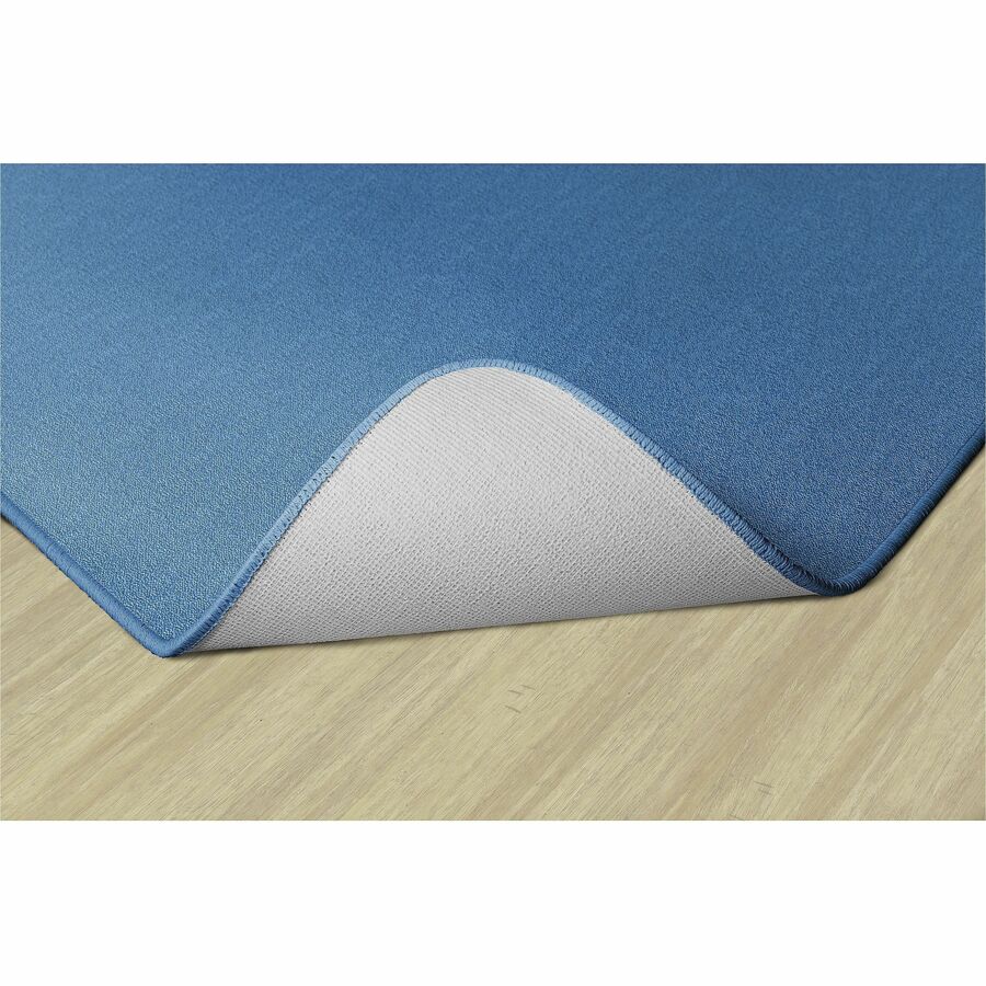 Flagship Carpets Americolors Solid Color Rug - Floor Rug - Traditional - 15 ft Length x 12 ft Width - Rectangle - Blue Bird - Nylon, Yarn