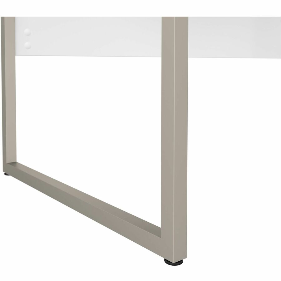 Bush Business Furniture Hybrid Collection White Desking - 29.9" Height x 71" Width x 71.3" Length - Finish: White - 1 Each