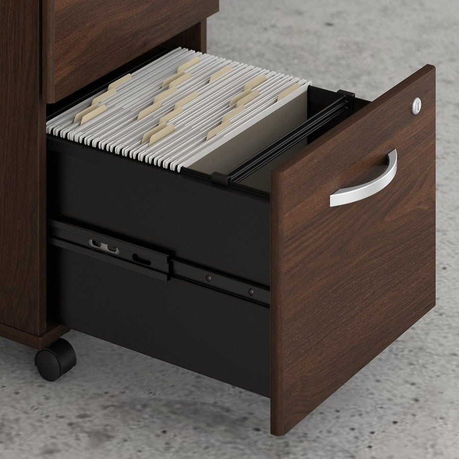 Bush Business Furniture Hybrid Collection Desking - 29.9" Height x 71" Width x 29.4" Length - Finish: Black Walnut - 1 Each