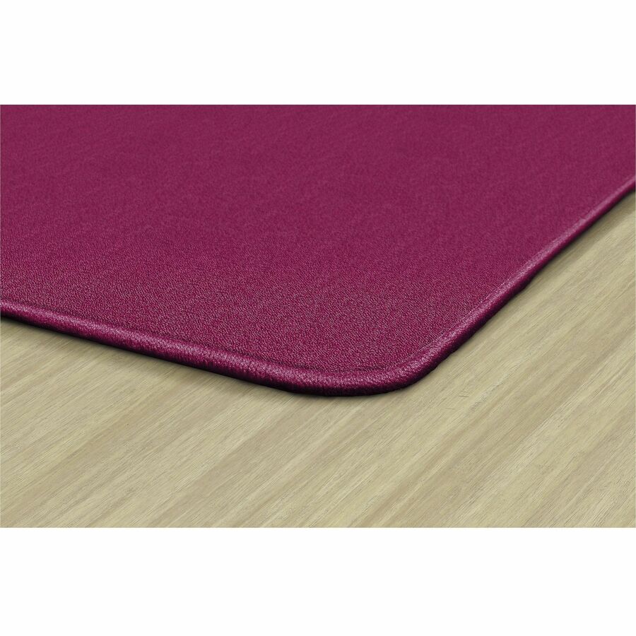 Flagship Carpets Americolors Solid Color Rug - Floor Rug - Traditional - 72" Length x 48" Width - Rectangle - Cranberry - Nylon, Yarn
