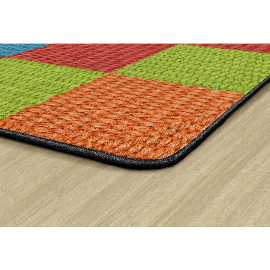 Flagship Carpets Basketweave Blocks Class Rug - Floor Rug - 10.60 ft Length x 13.20 ft Width - Rectangle - Multi - Nylon