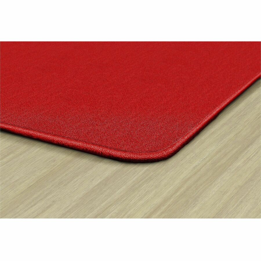 Flagship Carpets Americolors Solid Color Rug - Floor Rug - Traditional - 18 ft Length x 12 ft Width - Rectangle - Rowdy Red - Nylon, Yarn