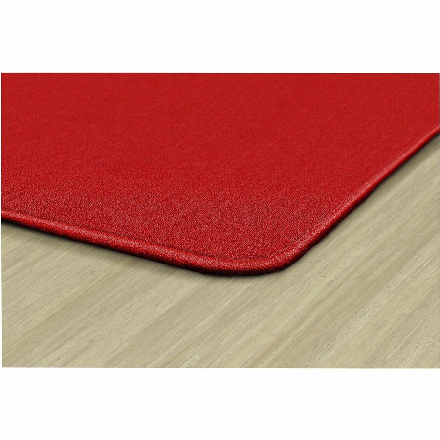 Flagship Carpets Americolors Solid Color Rug - Floor Rug - Traditional - 72" Length x 48" Width - Rectangle - Rowdy Red - Nylon, Yarn