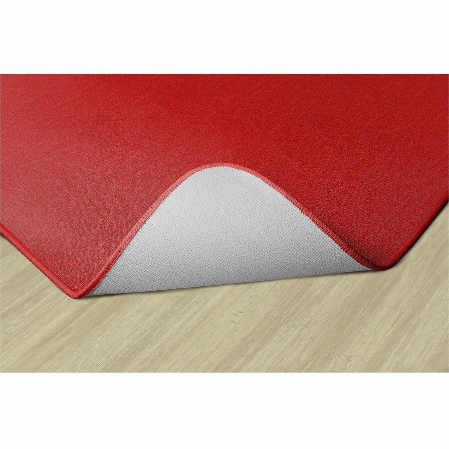 Flagship Carpets Americolors Solid Color Rug - Floor Rug - Traditional - 72" Length x 48" Width - Rectangle - Rowdy Red - Nylon, Yarn