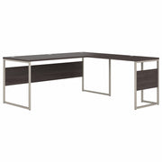 Bush Business Furniture Hybrid Storm Gray Desking Unit - 29.9" Height x 71" Width x 71.3" Length - Finish: Storm Gray - 1 Each