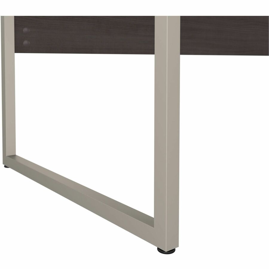Bush Business Furniture Hybrid Storm Gray Desking Unit - 29.9" Height x 71" Width x 71.3" Length - Finish: Storm Gray - 1 Each