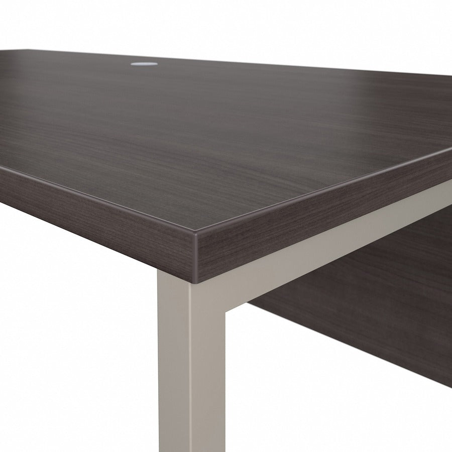 Bush Business Furniture Hybrid Storm Gray Desking Unit - 29.9" Height x 71" Width x 71.3" Length - Finish: Storm Gray - 1 Each