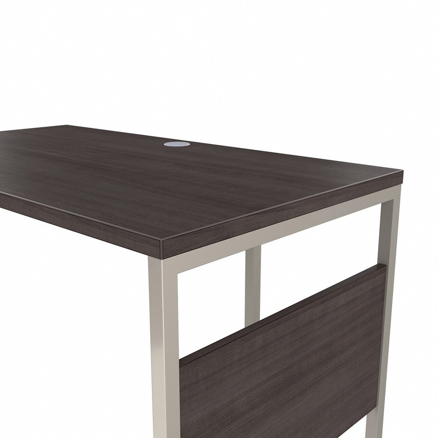 Bush Business Furniture Hybrid Storm Gray Desking Unit - 29.9" Height x 71" Width x 71.3" Length - Finish: Storm Gray - 1 Each