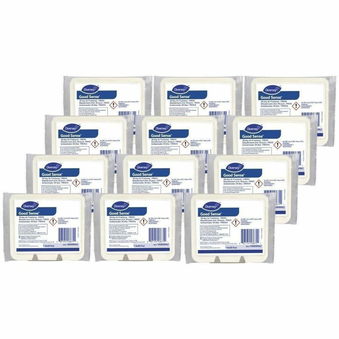 Cartridge - 0.6 fl oz (0 quart) - Fresh - 30 Day - Odor Neutralizer - 12 / Carton