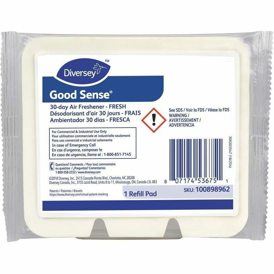 Cartridge - 0.6 fl oz (0 quart) - Fresh - 30 Day - Odor Neutralizer - 12 / Carton