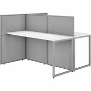 Bush Business Furniture Easy Office 60W 2 Person Cubicle Desk Workstation with 45H Panels