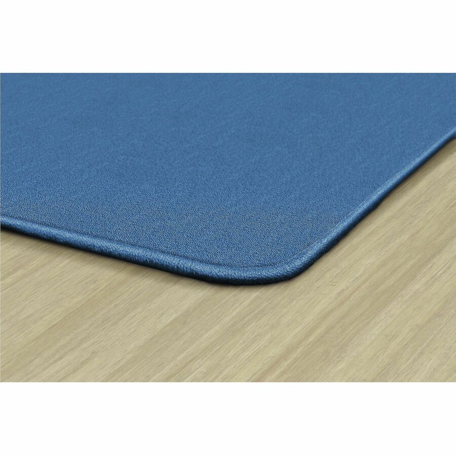 Flagship Carpets Americolors Solid Color Rug - Floor Rug - Traditional - 72" Length x 48" Width - Rectangle - Blue Bird - Nylon, Yarn