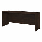 Bush Business Furniture Office 500 Black Walnut Desk - 29.8" Height x 71.1" Width x 23.4" Length - Finish: Black Walnut, Thermofused Laminate (TFL) - 1 Each