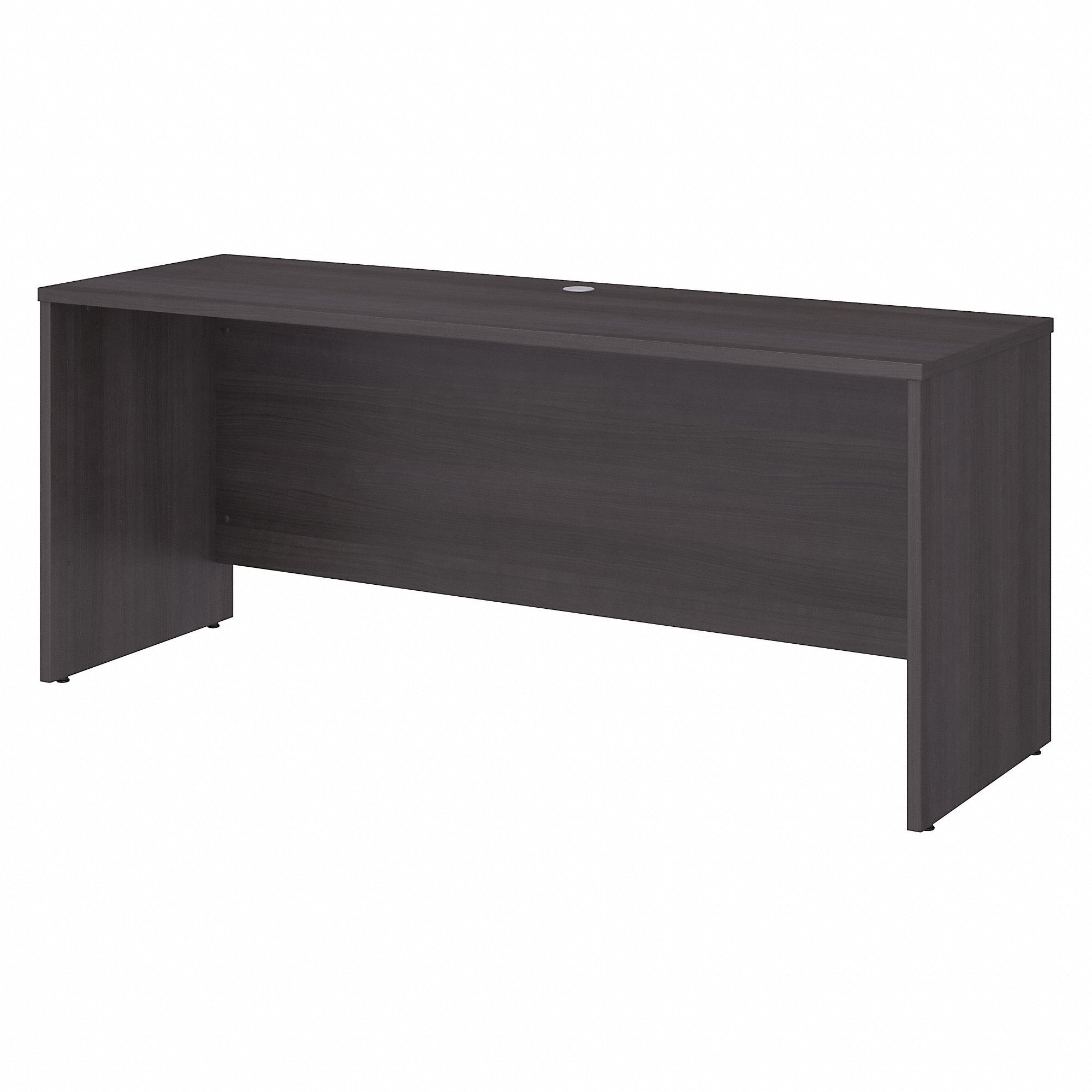 Bush Business Furniture Office 500 Storm Gray Desk - 29.8" Height x 71.1" Width x 23.4" Length - Finish: Storm Gray, Thermofused Laminate (TFL) - 1 Each