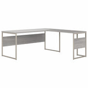 Bush Business Furniture Hybrid Platinum Gray L-Shaped Desk, 29.9" H x 71" W x 71.3" L, 1 Each