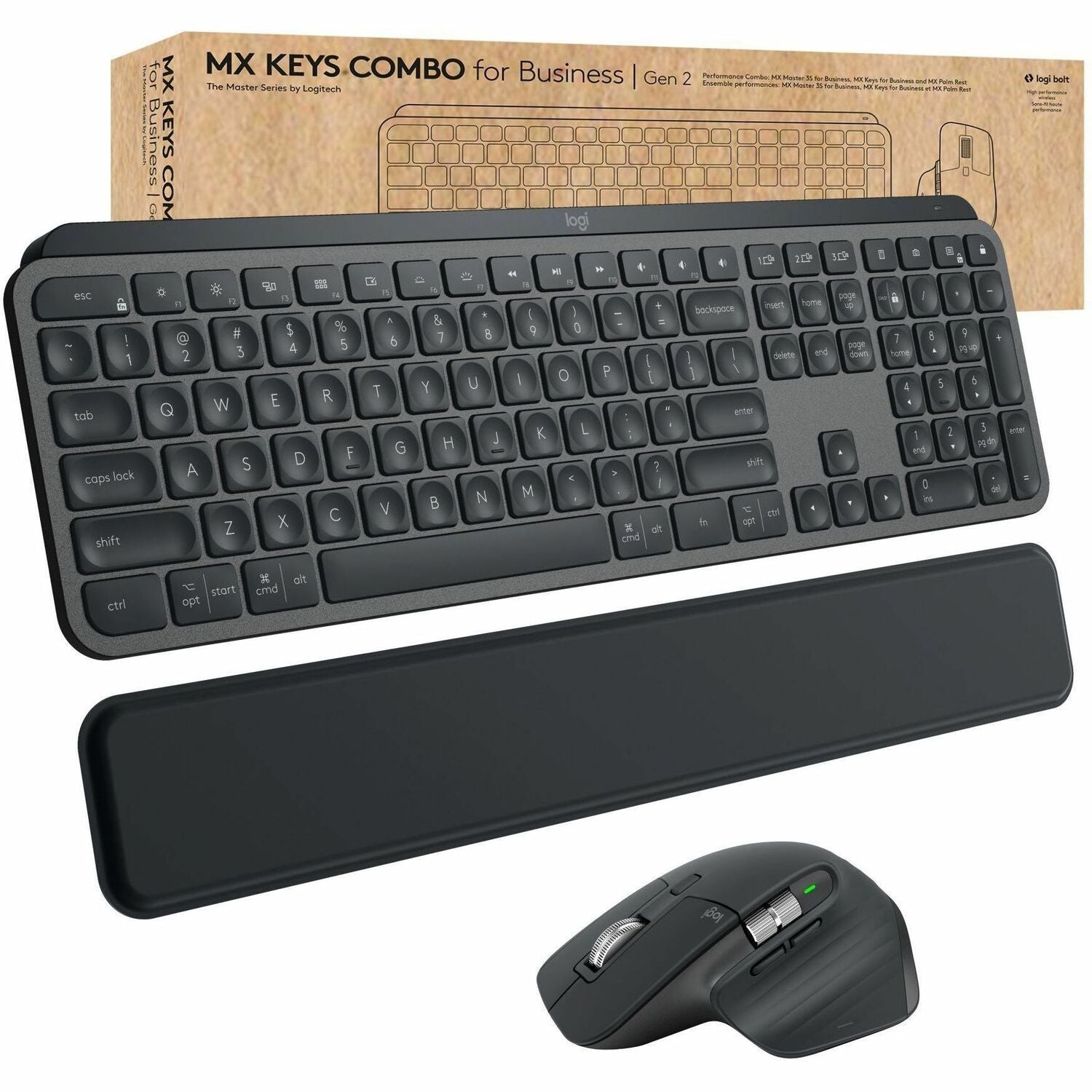 USB Wireless Bluetooth Keyboard - USB Wireless Bluetooth Mouse - Darkfield - 8000 dpi - 7 Button - Scroll Wheel - Right-handed - Compatible with PC, Mac - 1 Each