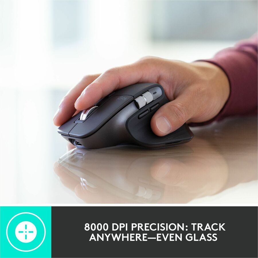USB Wireless Bluetooth Keyboard - USB Wireless Bluetooth Mouse - Darkfield - 8000 dpi - 7 Button - Scroll Wheel - Right-handed - Compatible with PC, Mac - 1 Each
