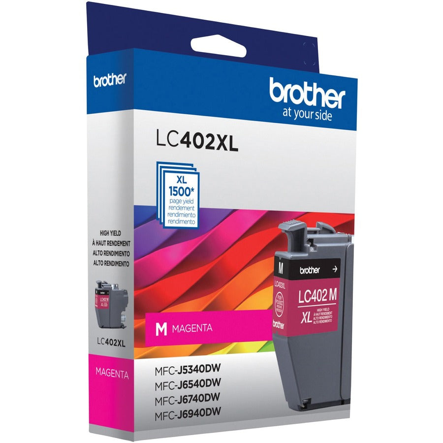 Brother LC402XLMS Original High Yield Inkjet Ink Cartridge - Magenta - 1 Each