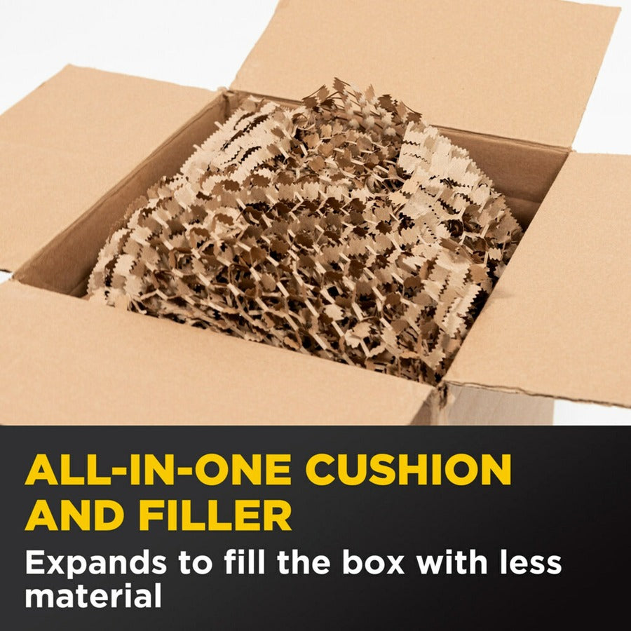 Scotch Cushion Lock Protective Wrap, 30 ft x 12.38", 26 lb Basis Weight, Brown, Paper, 1 Roll