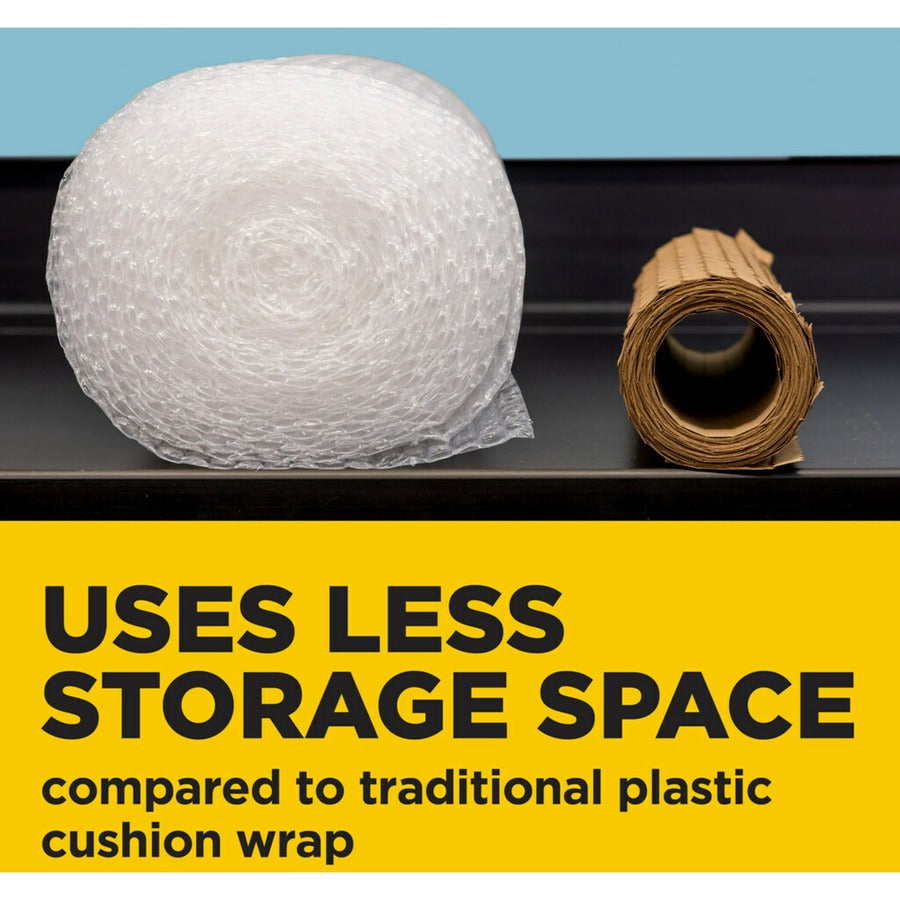 Scotch Cushion Lock Protective Wrap, 30 ft x 12.38", 26 lb Basis Weight, Brown, Paper, 1 Roll