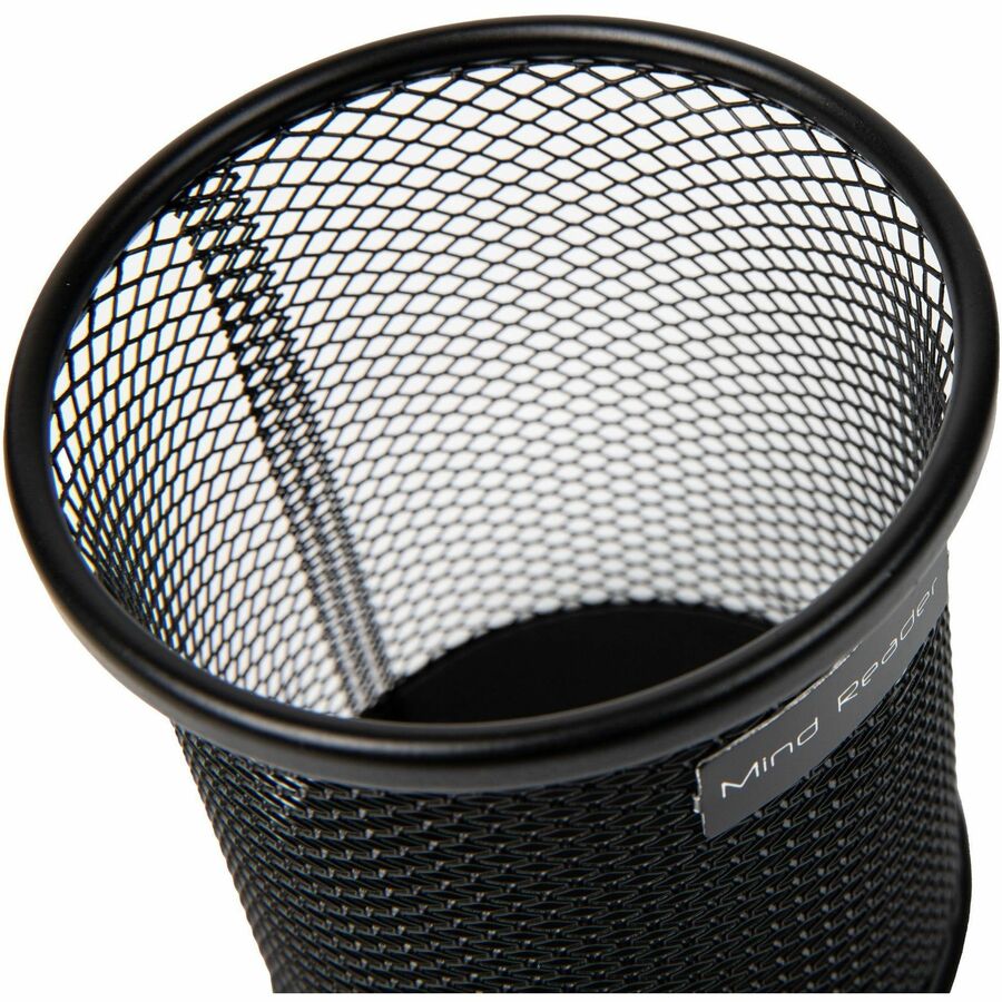 3.8" Height x 3.5" Width - Metal Mesh - Black - Sturdy, Durable, Lightweight, Portable - 3 / Pack
