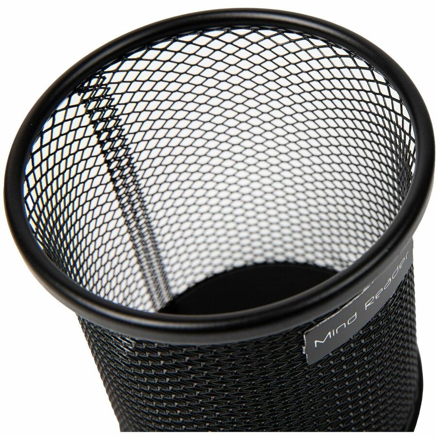 3.8" Height x 3.5" Width - Metal Mesh - Black - Sturdy, Durable, Lightweight, Portable - 3 / Pack
