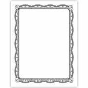 Geographics Silver Foil Award Certificates, 65 lb, 11" x 8.5", Assorted/Silver, Inkjet Compatible, Foil, 15 Pack
