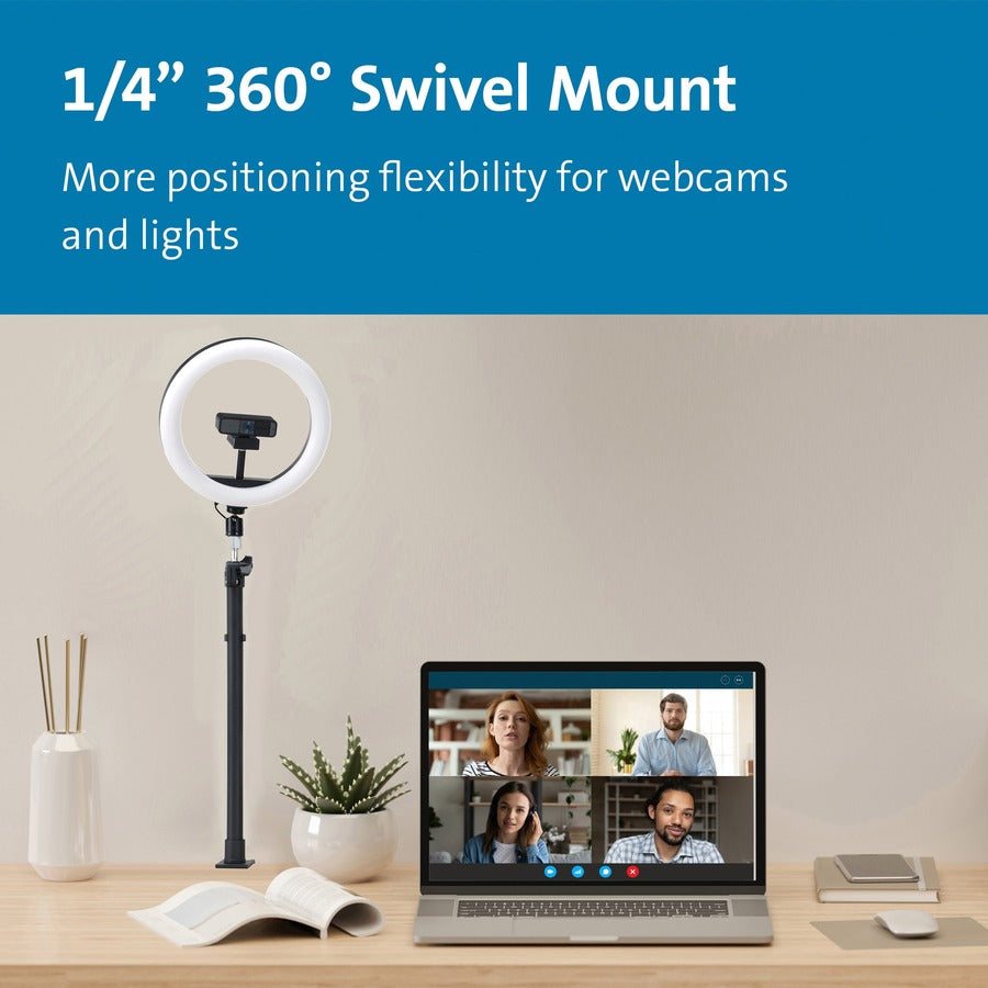 Kensington A1000 Clamp Mount for Microphone, Webcam, Lighting System, Telescope, Boom Arm - Black