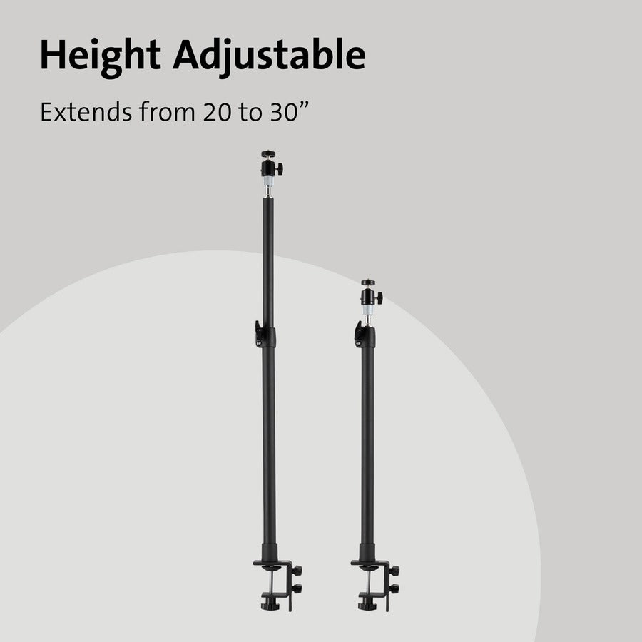 Kensington A1000 Clamp Mount for Microphone, Webcam, Lighting System, Telescope, Boom Arm - Black