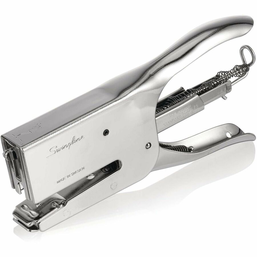 Staples Upto 50 Sheet - Full Strip - Staple Size: 0.25" , 0.31" - Chrome - Metal - 1 Each