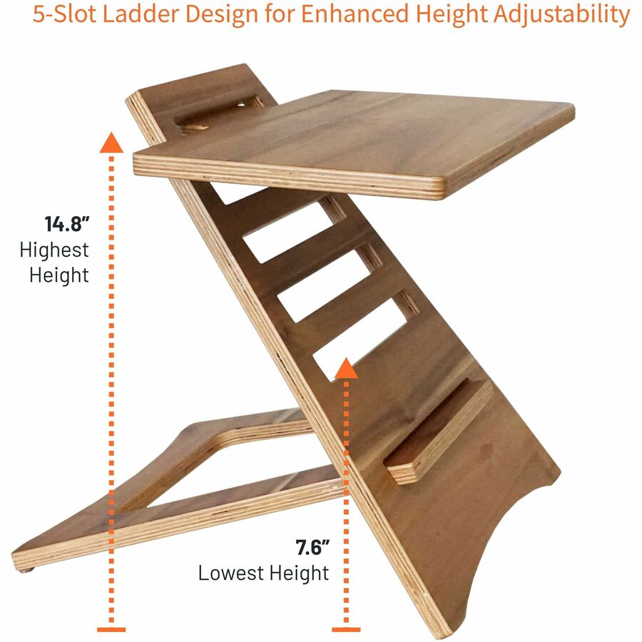 10 lb Load Capacity - 16.50" Height x 17" Width - Acacia Wood - Natural