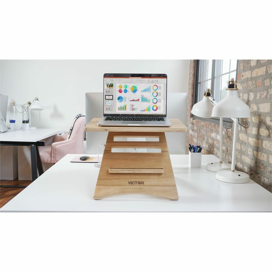 10 lb Load Capacity - 16.50" Height x 17" Width - Acacia Wood - Natural