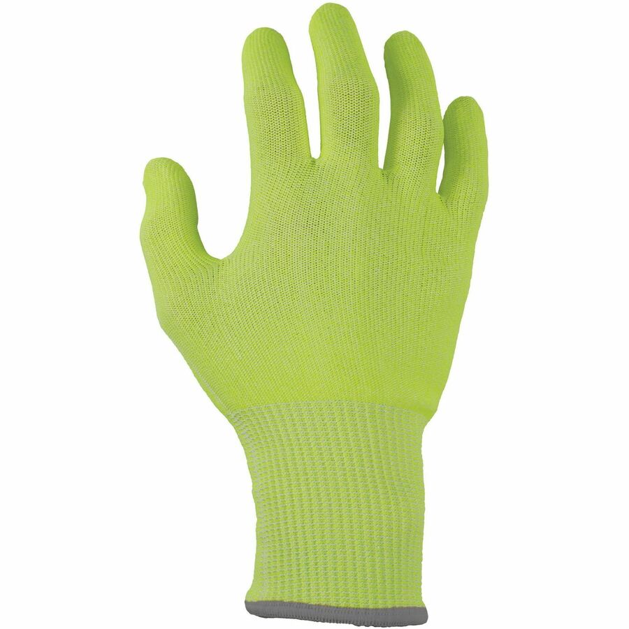 Ergodyne 7040 Cut-Resistant Food-Grade Gloves, Medium, 6.25" Length, Lime, HPPE Fiber, ANSI A4, EN388 Level 5, Breathable, Lightweight, High Visibility, 2 Pairs