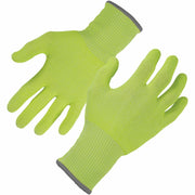 Ergodyne 7040 Cut-Resistant Food-Grade Gloves, Medium, 6.25" Length, Lime, HPPE Fiber, ANSI A4, EN388 Level 5, Breathable, Lightweight, High Visibility, 2 Pairs