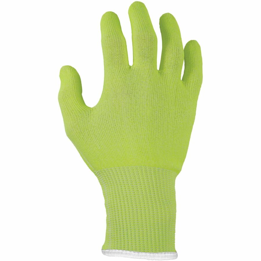 Ergodyne 7040 Cut-Resistant Food-Grade Gloves, XXL, 6.50" Length, Lime, HPPE Fiber, ANSI A4, EN388 Level 5, Breathable, Lightweight, High Visibility, 2 Pairs